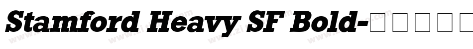 Stamford Heavy SF Bold字体转换
